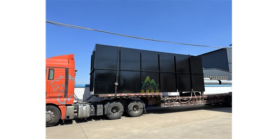 两套一体化污水处理设备发货